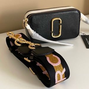 Marc Jacobs Snapshot Bag - New Black Multi